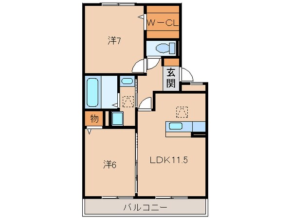 シャルム・ポンテ重根の物件間取画像